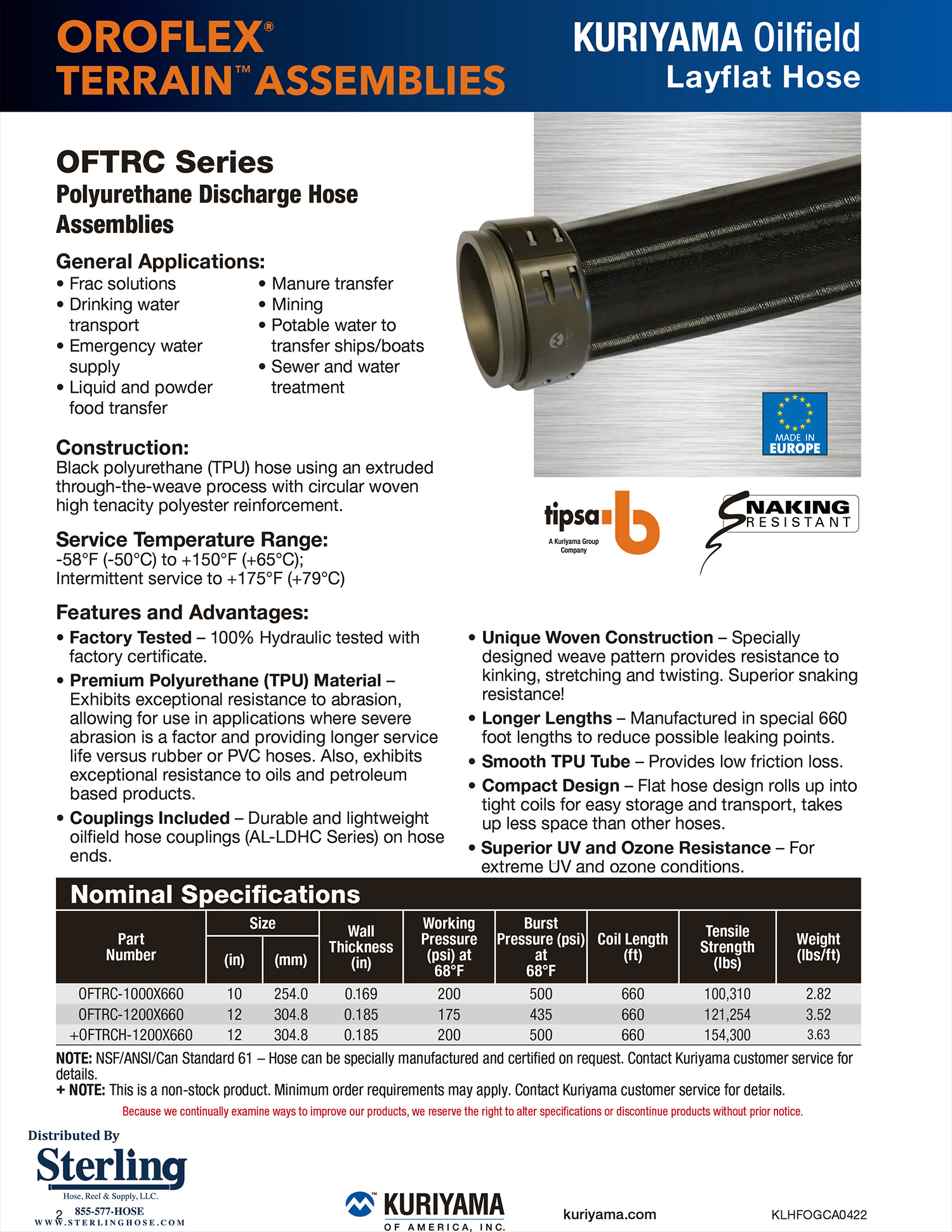 Oroflex OFTRC flyer