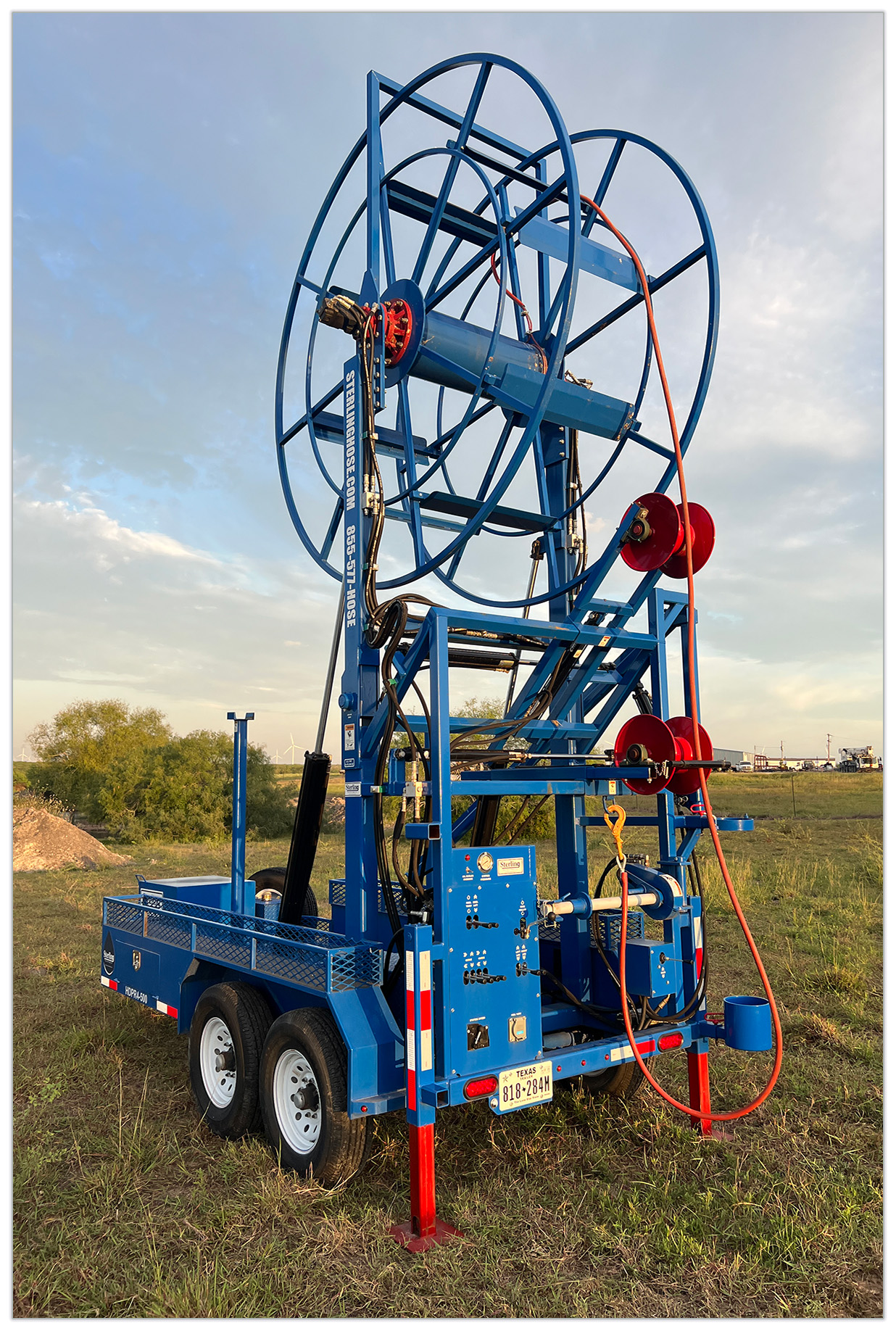 Sterling Well Hose trailer Pump Hoist